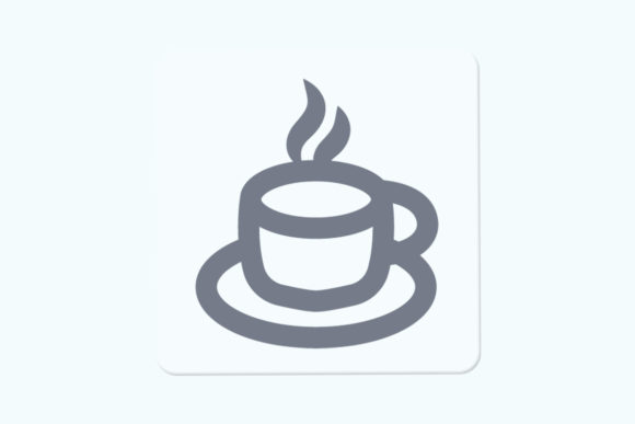 A Designer's Review: A Top-Down Coffee Cup Graphic