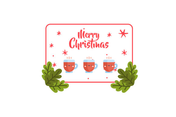 A Festive Graphic for Mug Designs and Print Templates