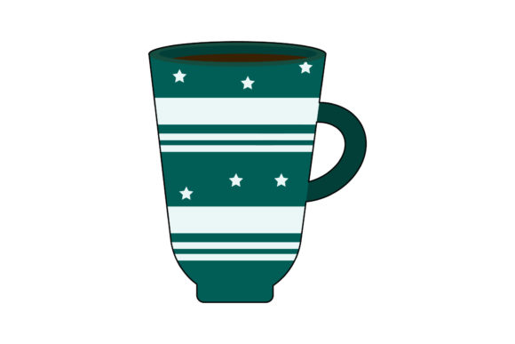 A Hot Coffee Cup Graphic for Commercial Creative Assets