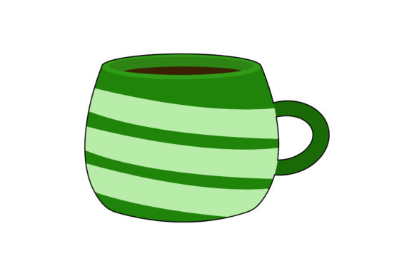 Christmas Green Cup: A Festive Graphic for Editorial & Website Design