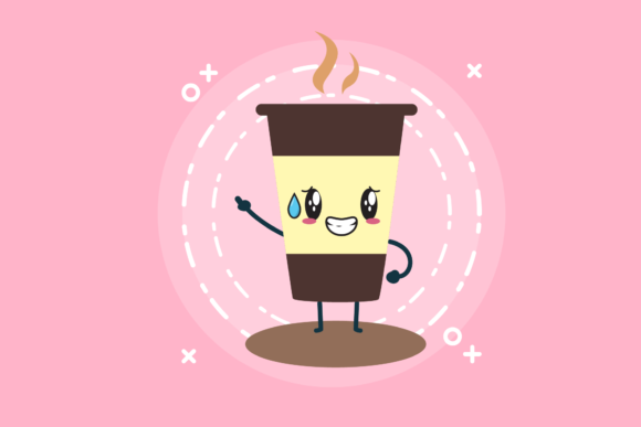 Coffee Cup Cold Break Graphics & Icons for Crafting