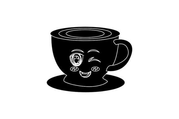 Coffee Cup Sweet Kawaii Black Icon: Graphics & Icons Review