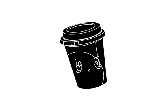 Kawaii Coffee Cup Graphics & Freebies for Branding