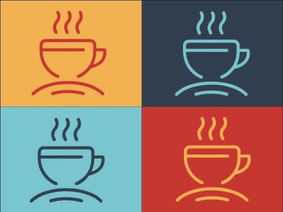 The Solarium Hot Coffee Cup: An Elegant Graphic for Branding & Marketing