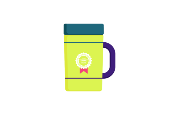 Tumbler Mug Neon Drink Water Design: A Stitch Test