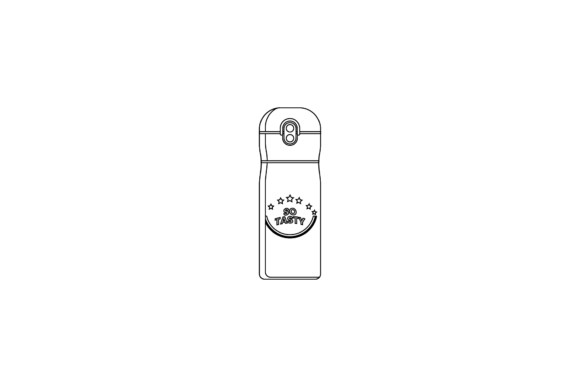 Tumbler Stainless Outline: Clean Graphics & Icons for Crafters