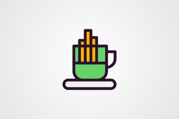 Vector Tea Cup Line Filled Icon Design – Graphics & Icons